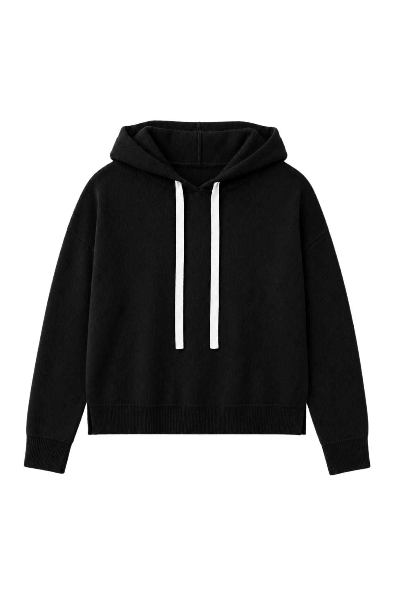 Reva Cashmere Contrast Heart Pullover Hoodie
