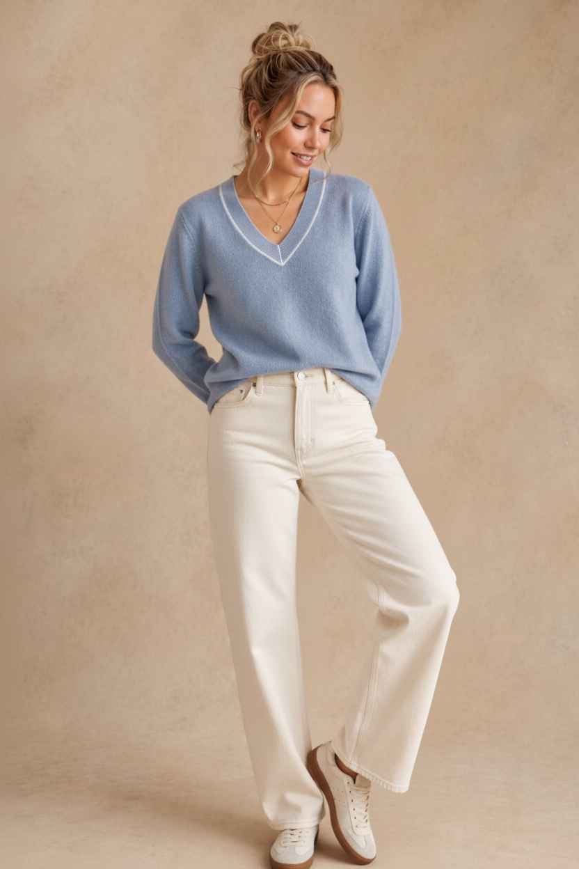 Sarah Cashmere V Neck