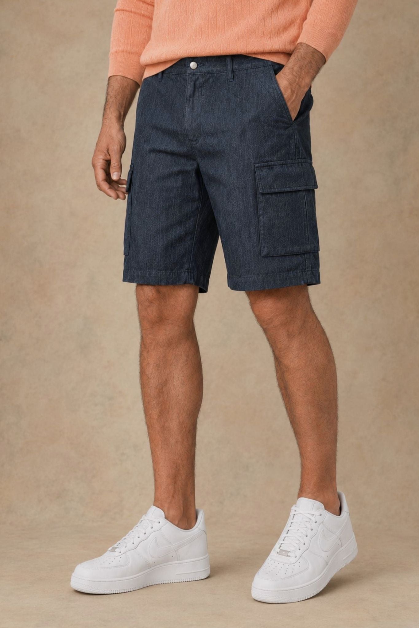 Cassio Men's Cotton-Hemp Utility Shorts