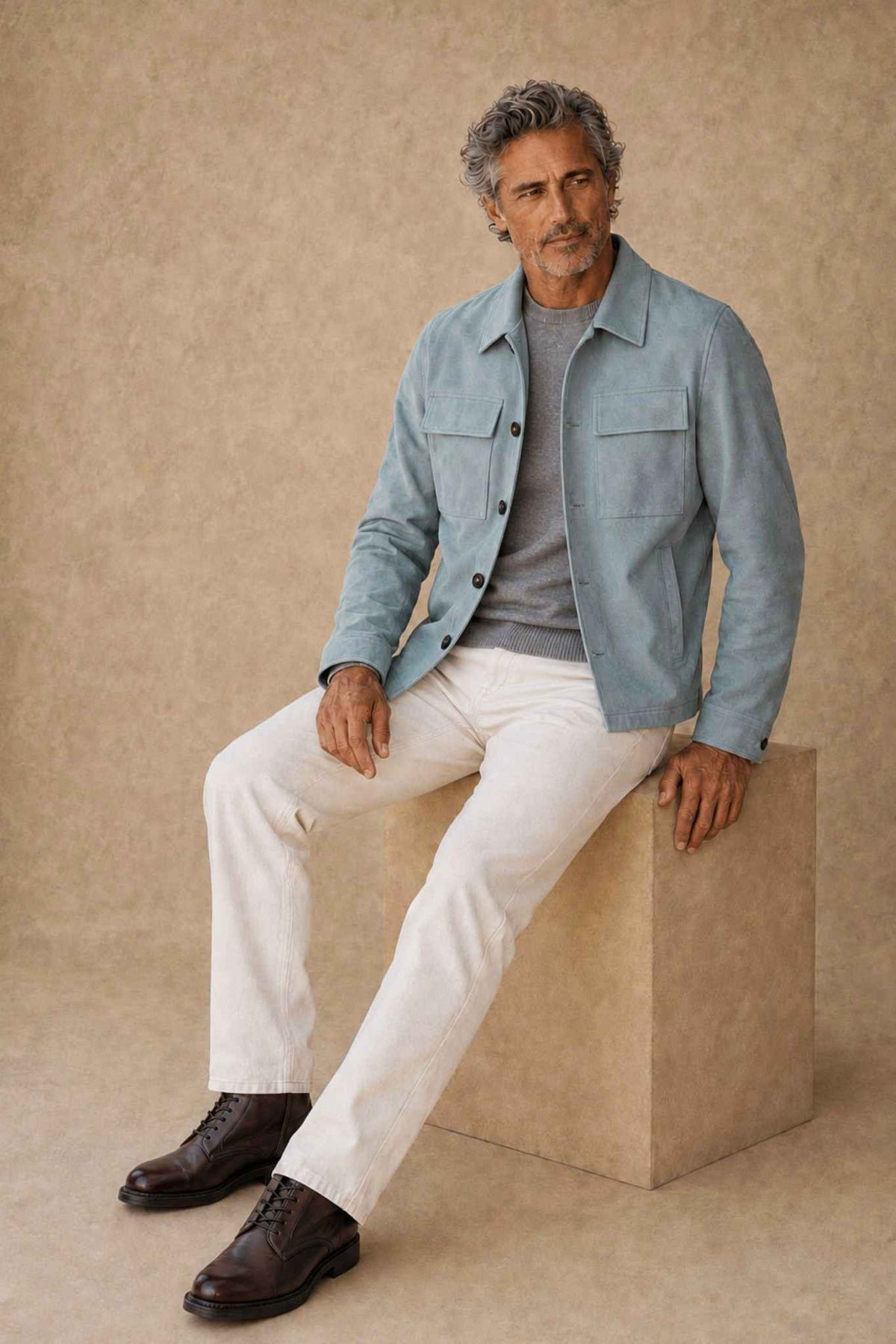 Hugo Men's Suede Chore Jacket
