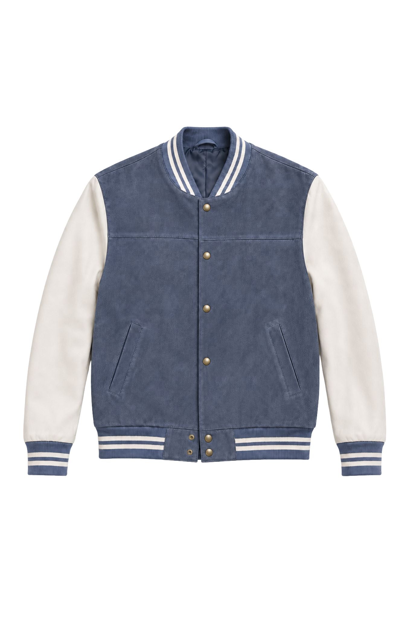Carlo Men's Suede Varsity Bomber Jacket