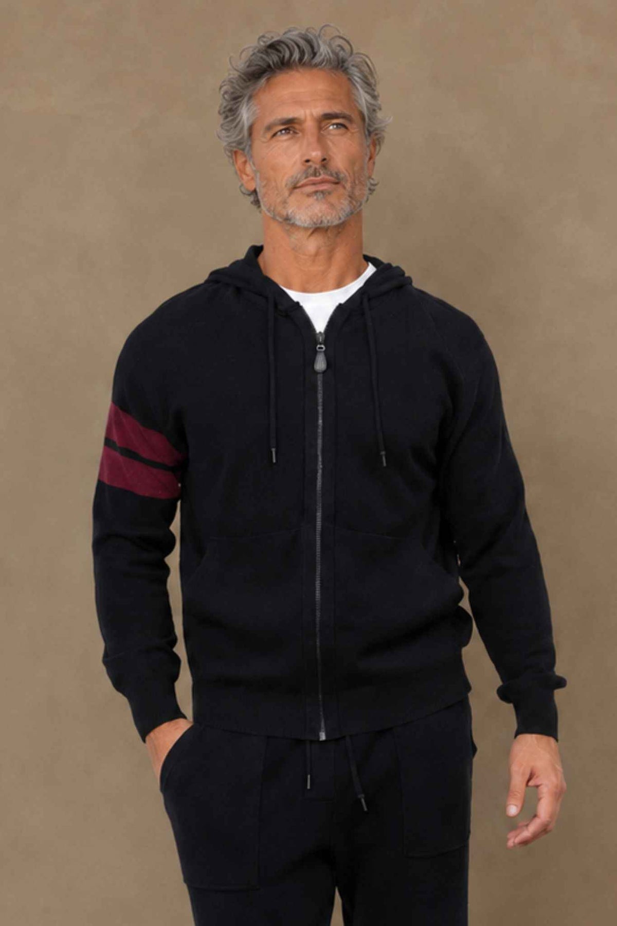 Zuma Men's Cashmere Zip Hoodie