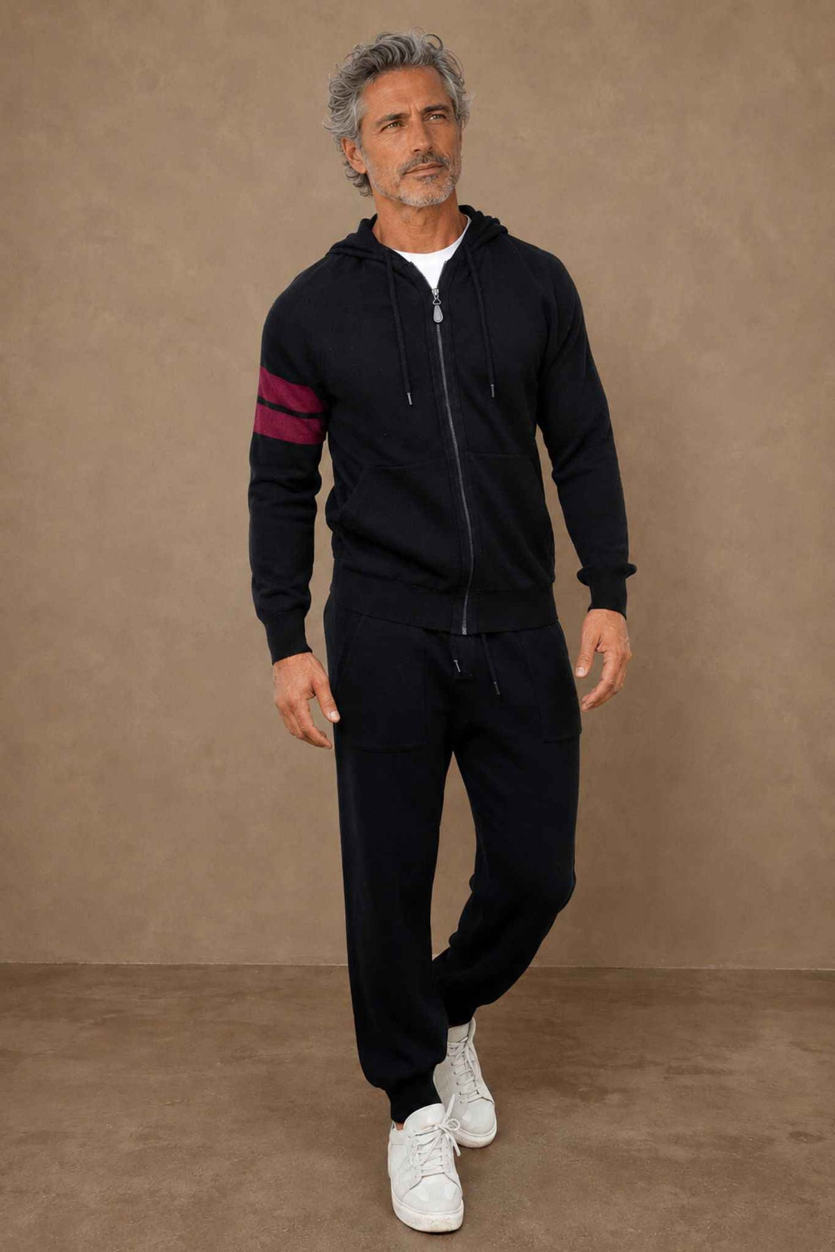 Zuma Men's Cashmere Zip Hoodie