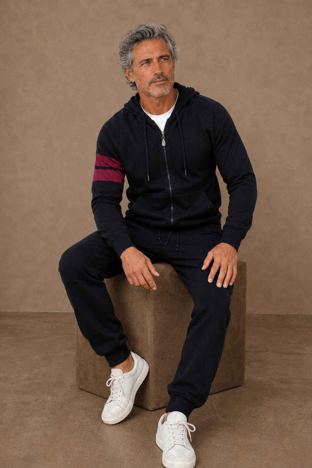Zuma Men's Cashmere Zip Hoodie