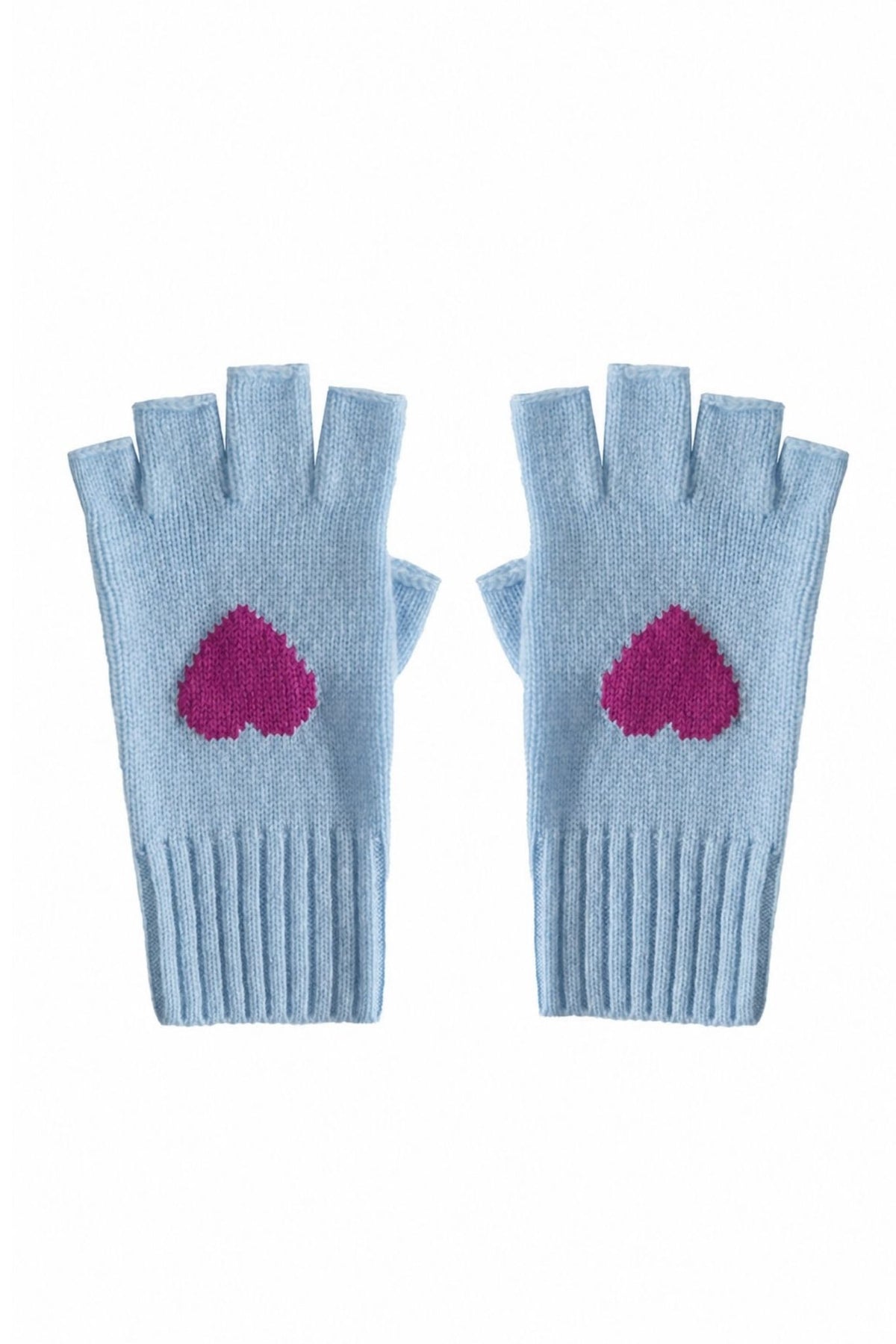 Scarlett Cashmere Heart Fingerless Gloves
