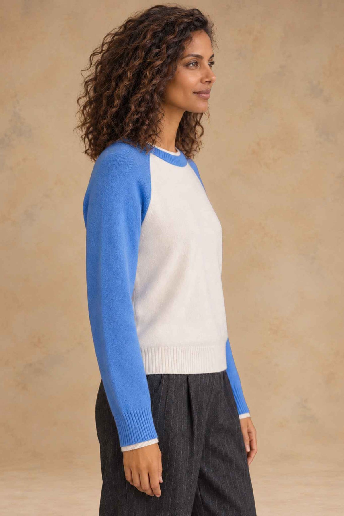 Proctor Cashmere Baseball Pullover