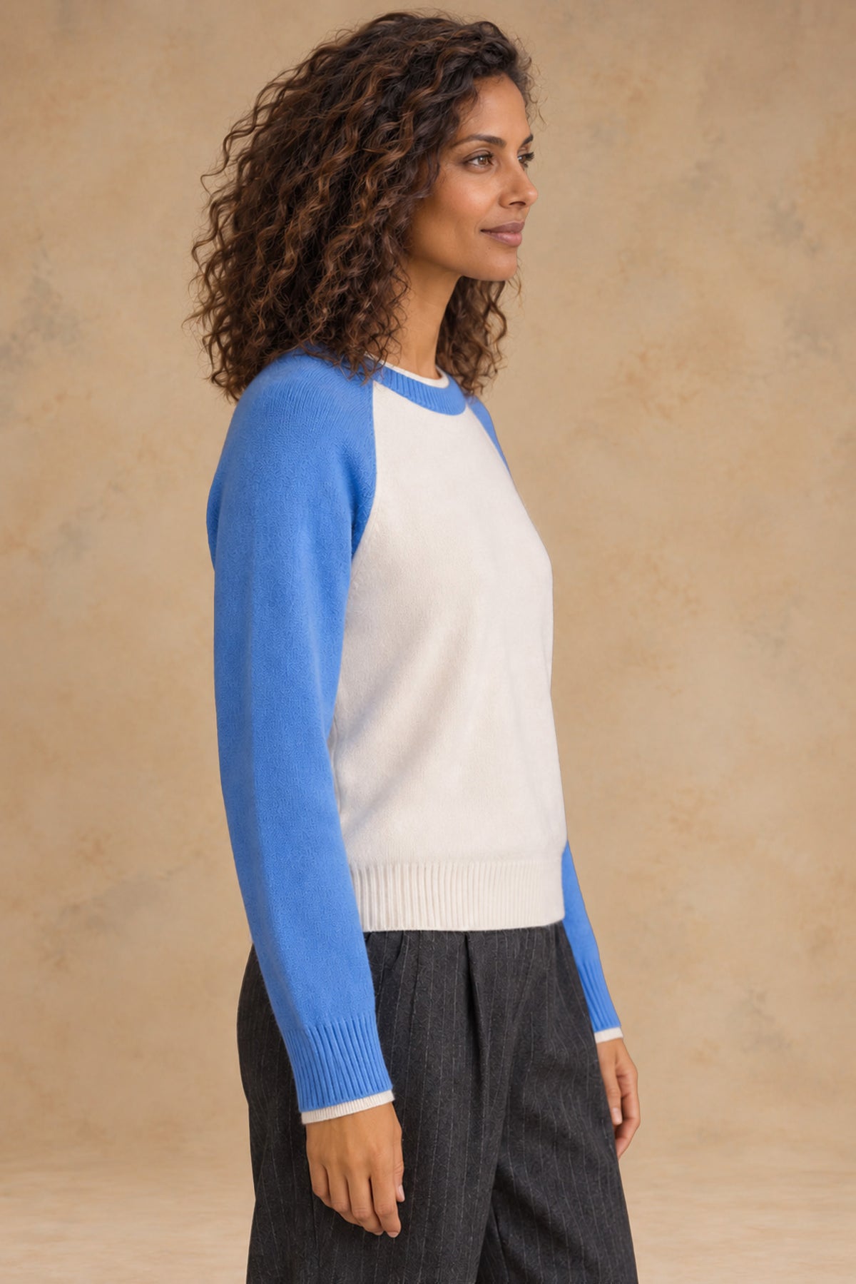 Proctor Cashmere Baseball Pullover