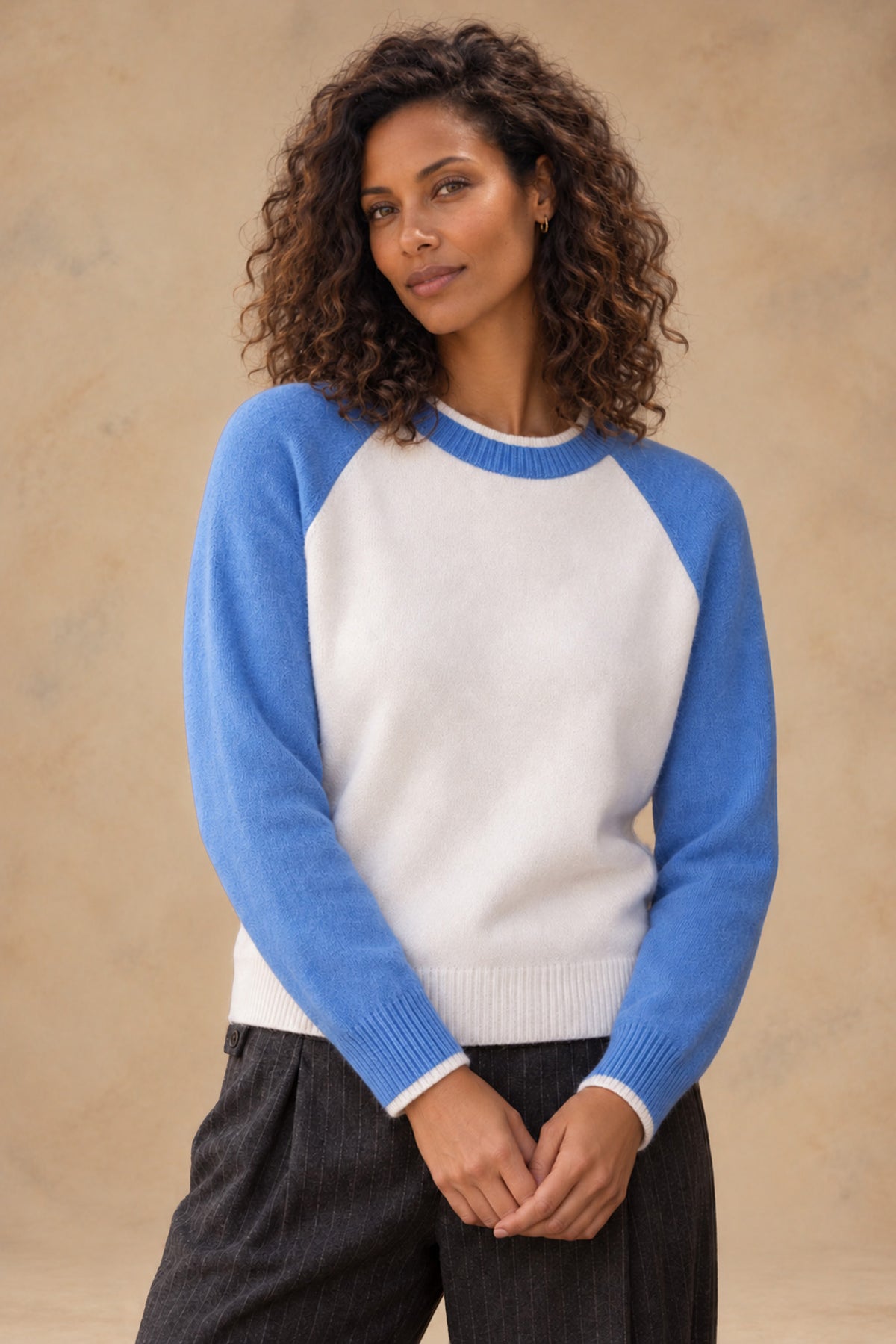 Proctor Cashmere Baseball Pullover