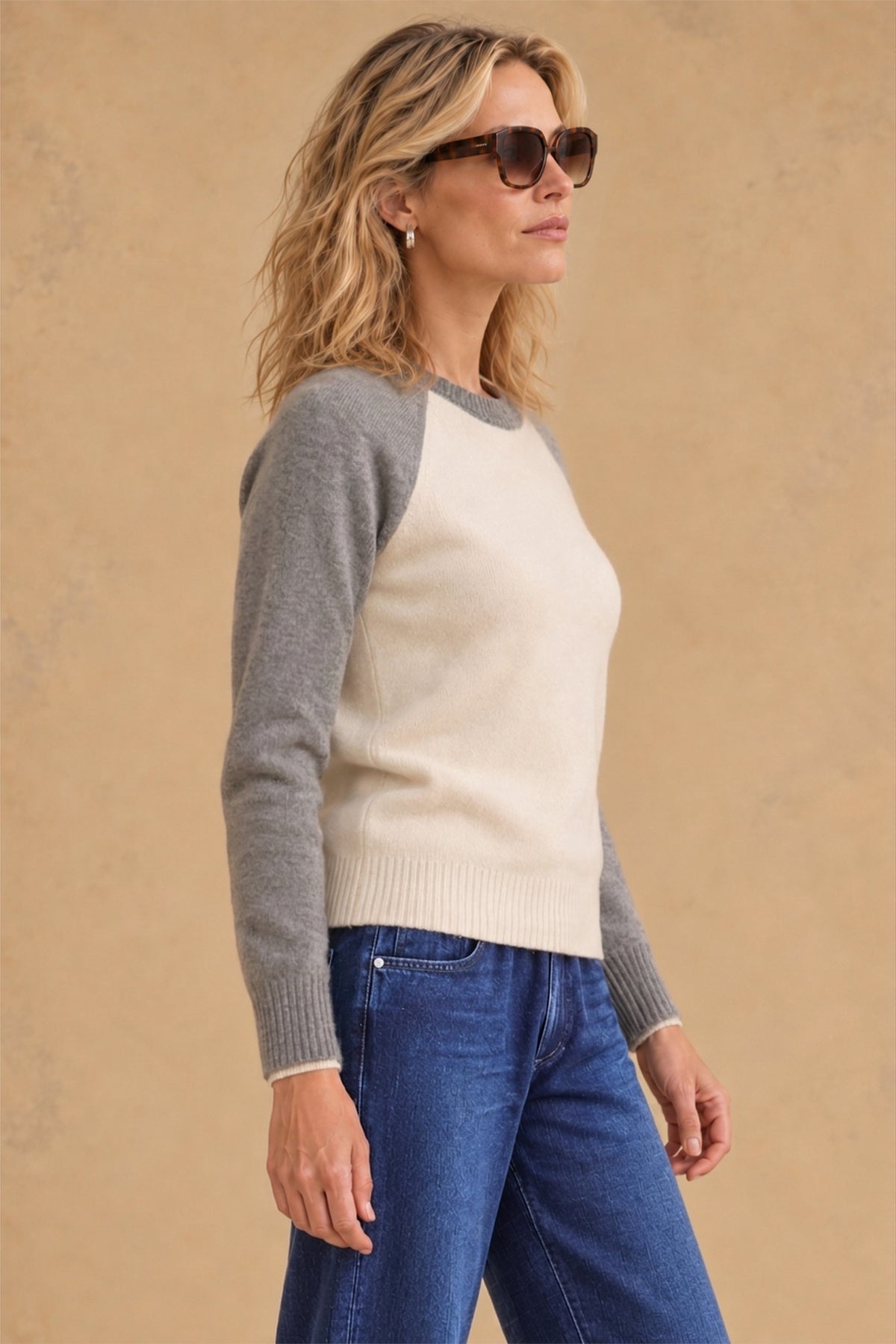 Proctor Cashmere Baseball Pullover