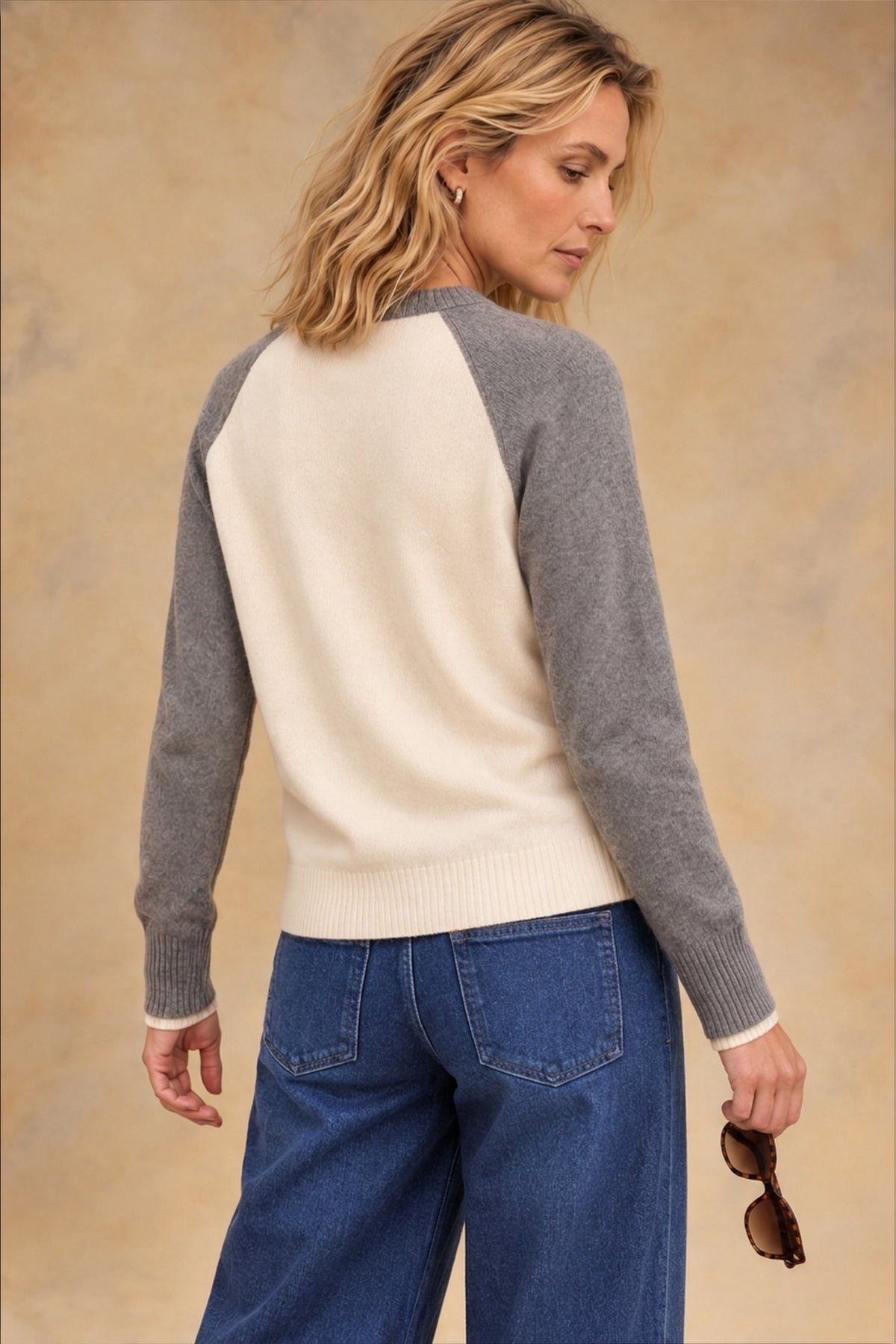Proctor Cashmere Baseball Pullover