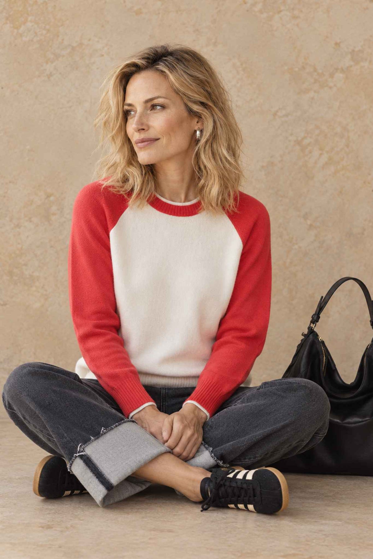 Proctor Cashmere Baseball Pullover