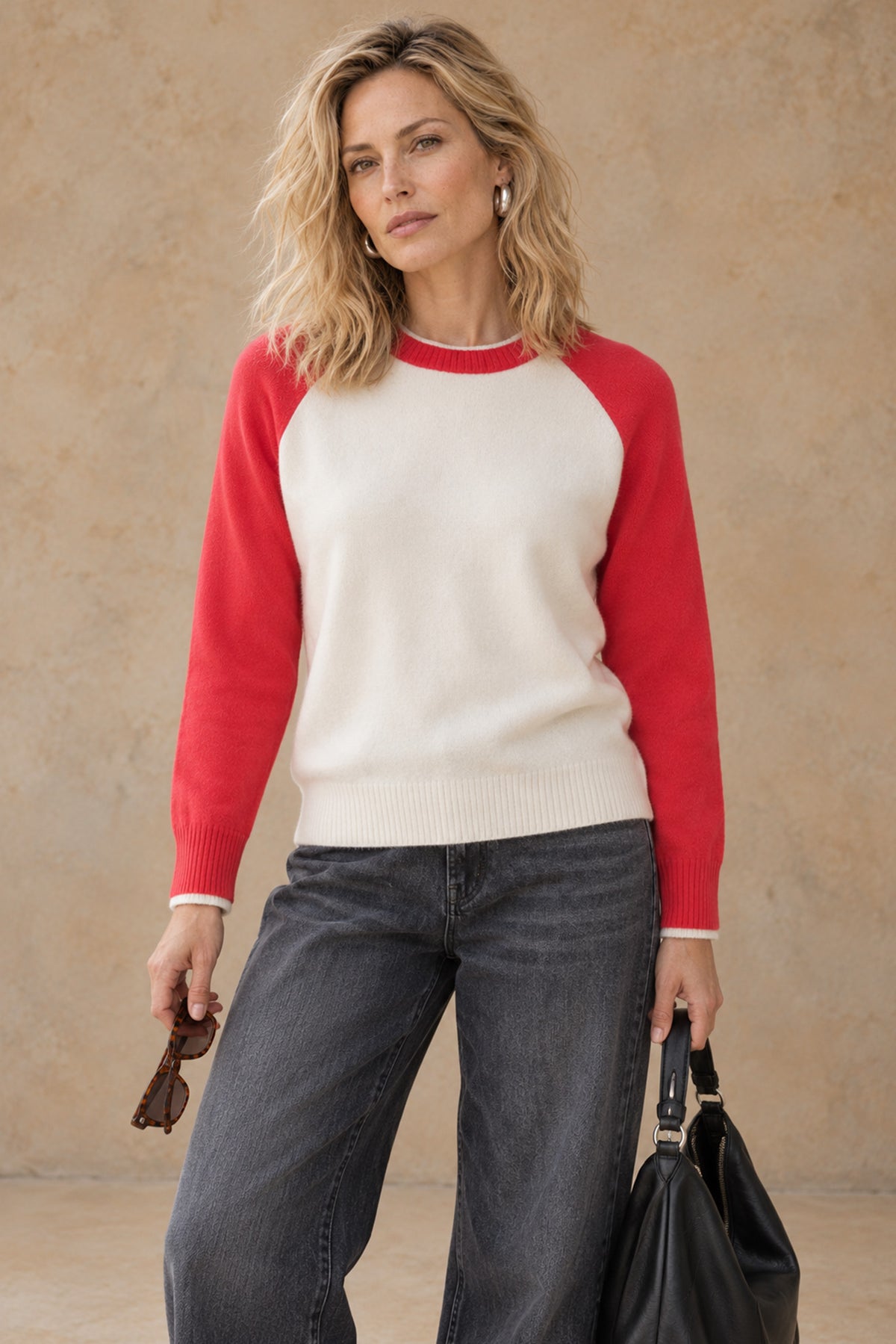 Proctor Cashmere Baseball Pullover