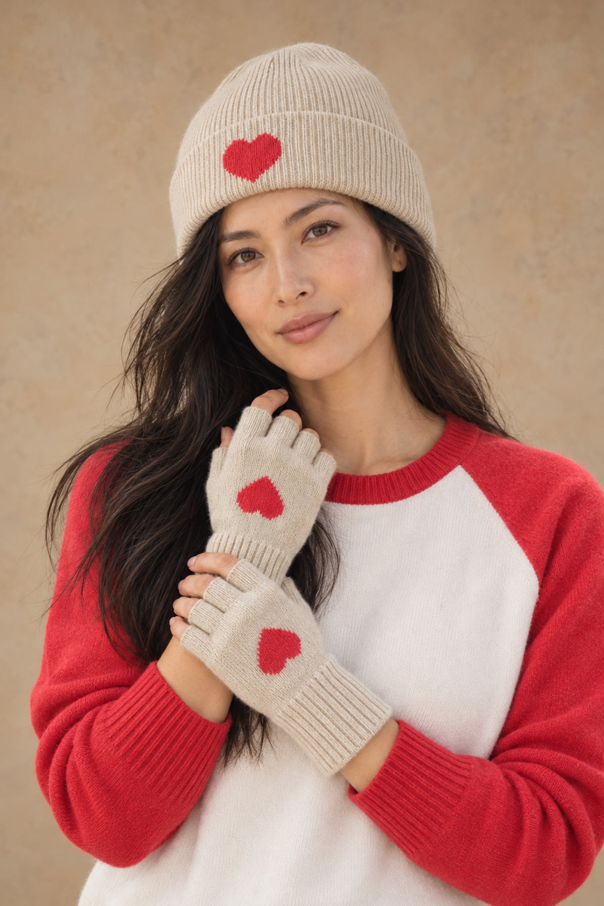 Scarlett Cashmere Heart Beanie