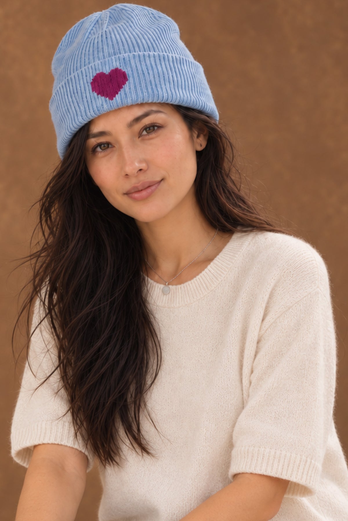 Scarlett Cashmere Heart Beanie