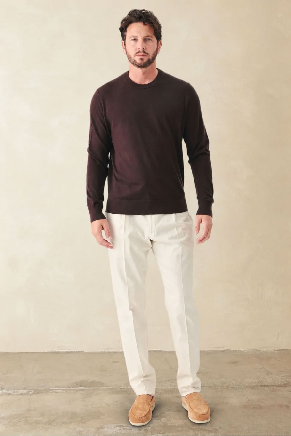 Andrea Tissue Weight Cashmere Crewneck