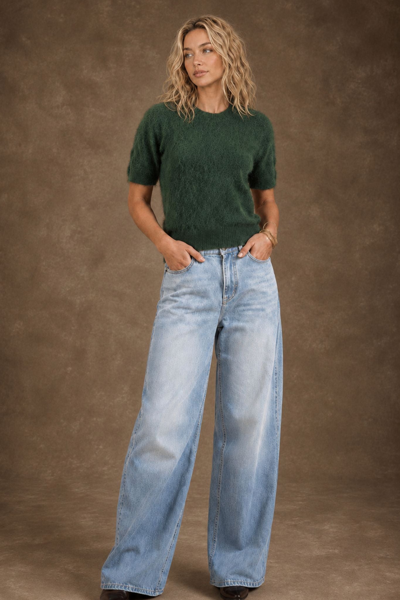 Bren Cashmere Short Sleeve Crew