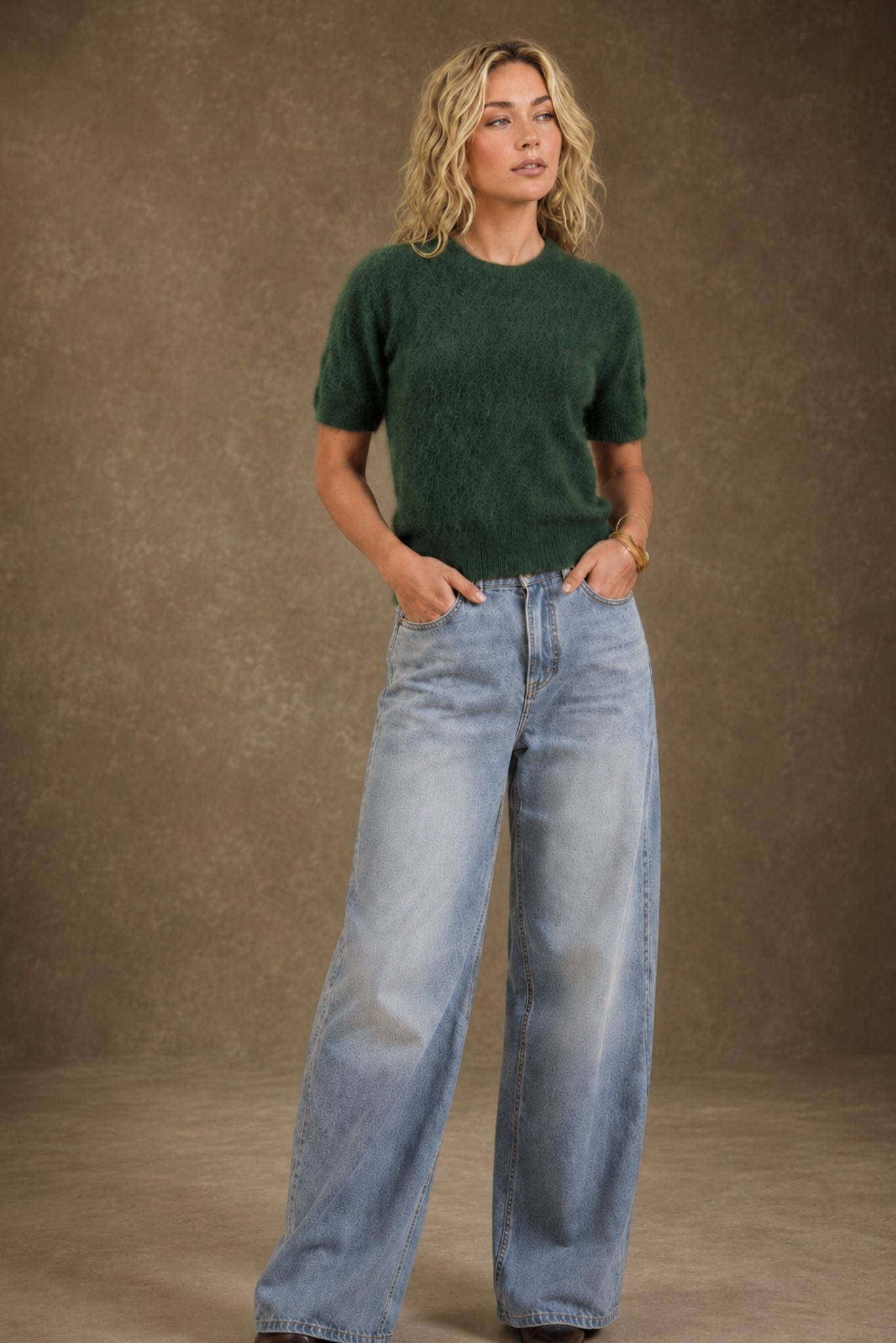 Bren Cashmere Short Sleeve Crew