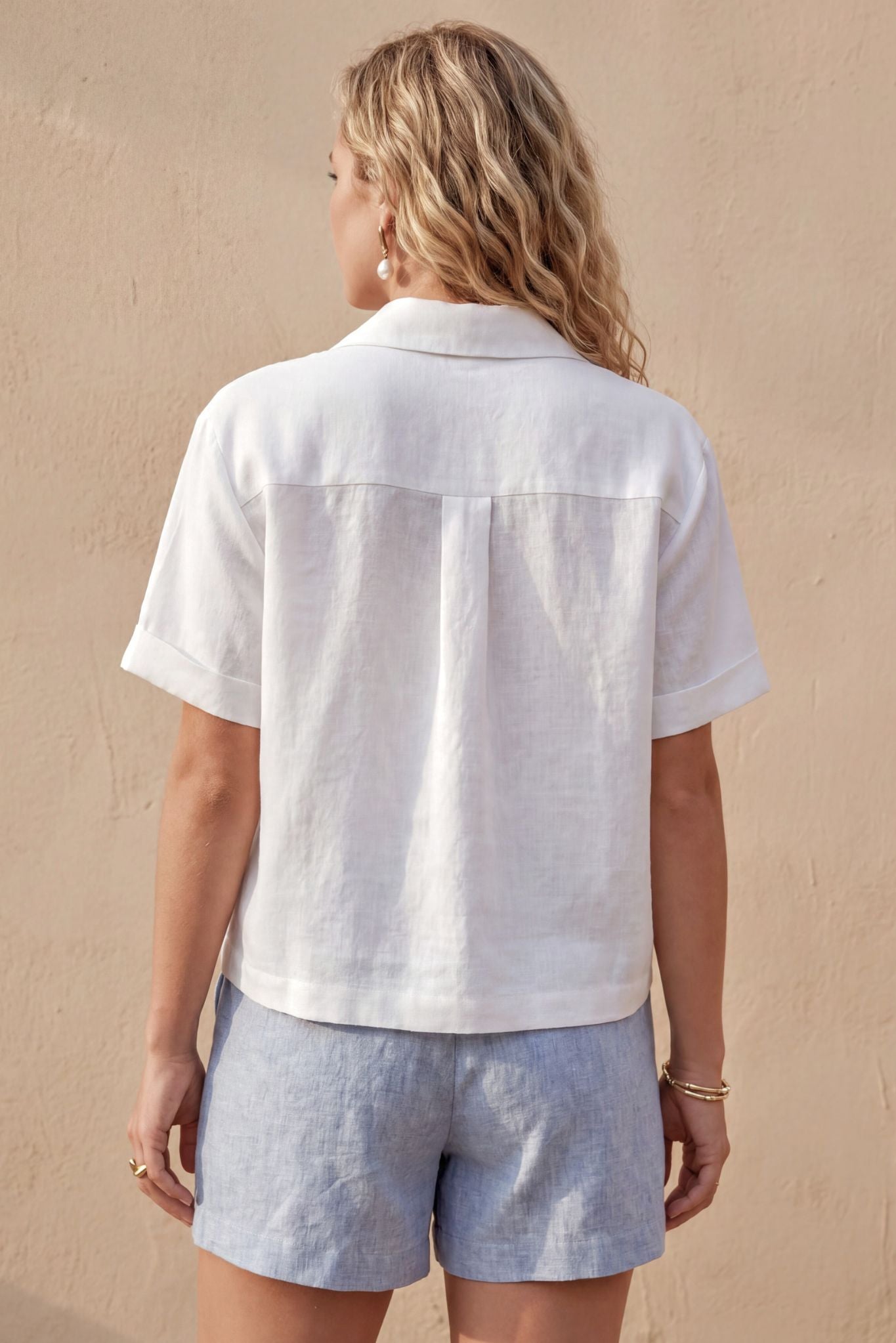 EUGENIA + ISCHIA SHORT LINEN SET