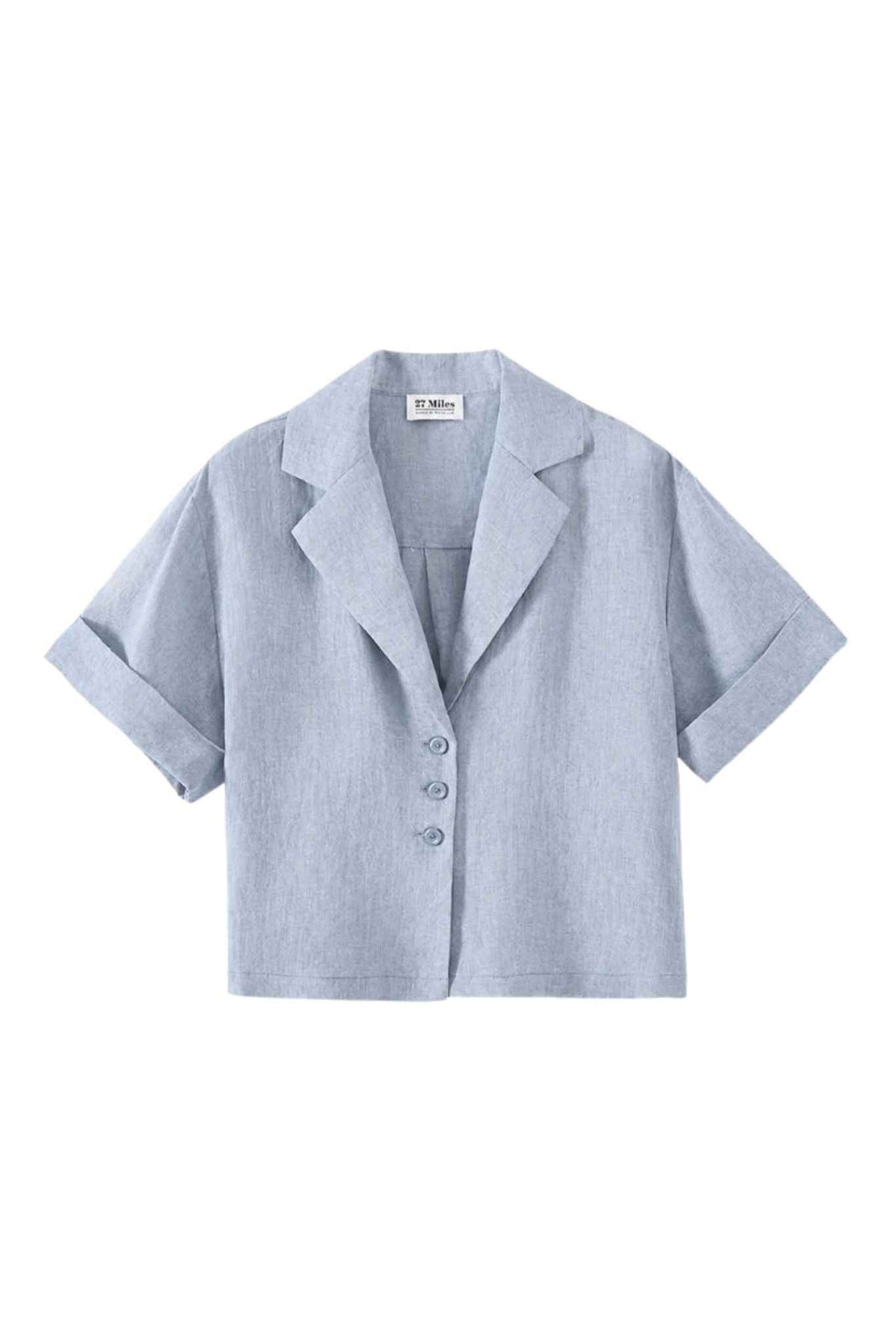 Eugenia Short Sleeve Linen Shirt