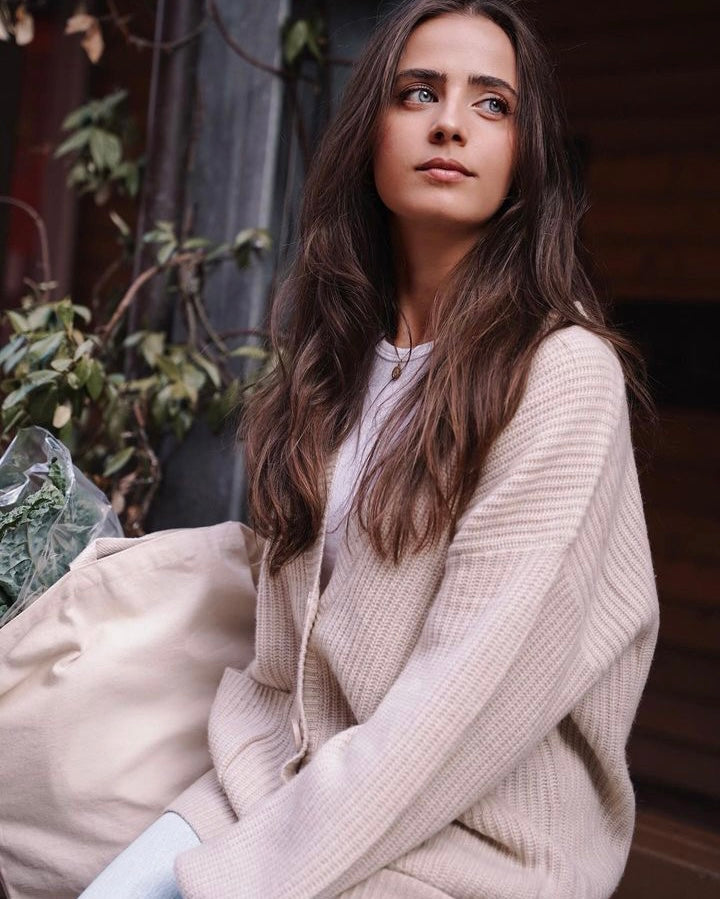 KAMIRA-A Oversized Chunky Cardigan