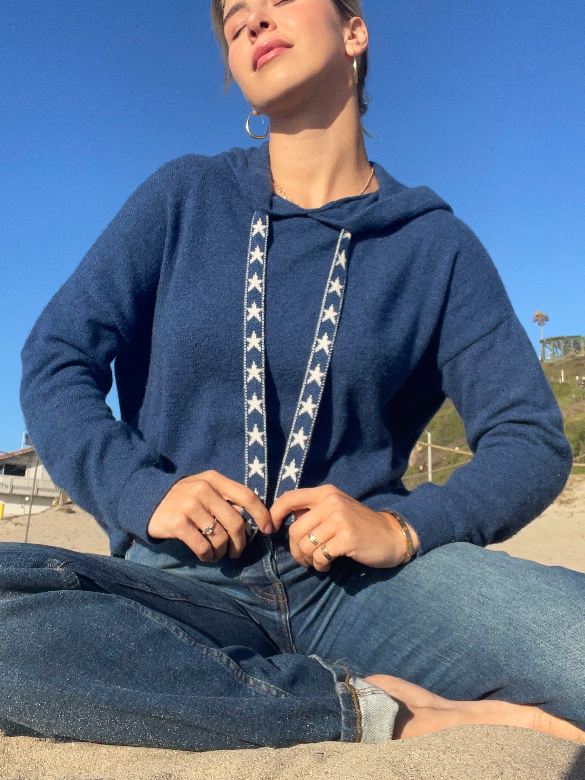 Tova Star Cashmere Hoodie for Women