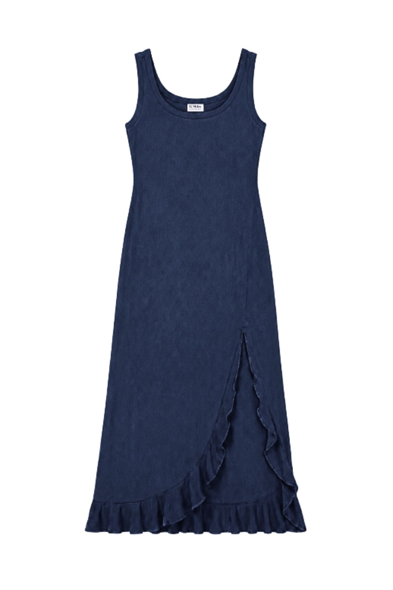 Maria Linen Bias-Cut Maxi Dress