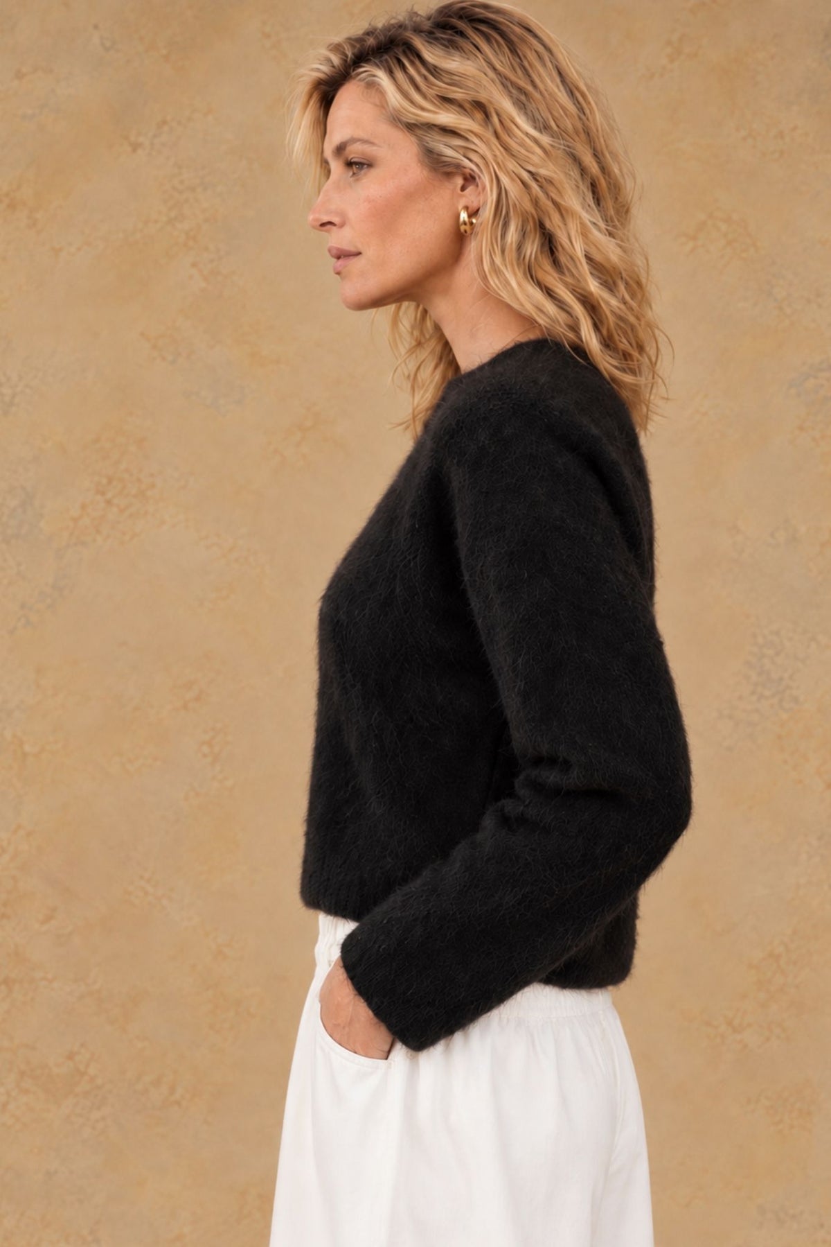 Melly Brushed Cashmere Crew