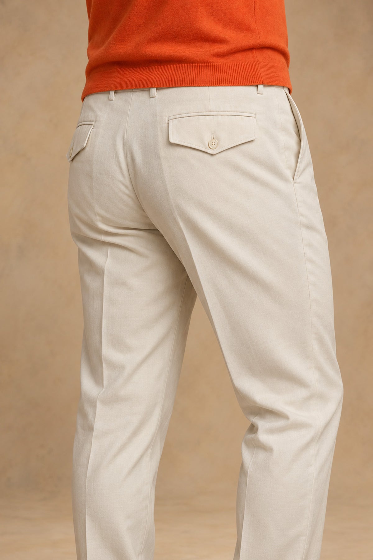 Alfred 2941 Men's Cotton Single Pleat Tapered Fit Pant