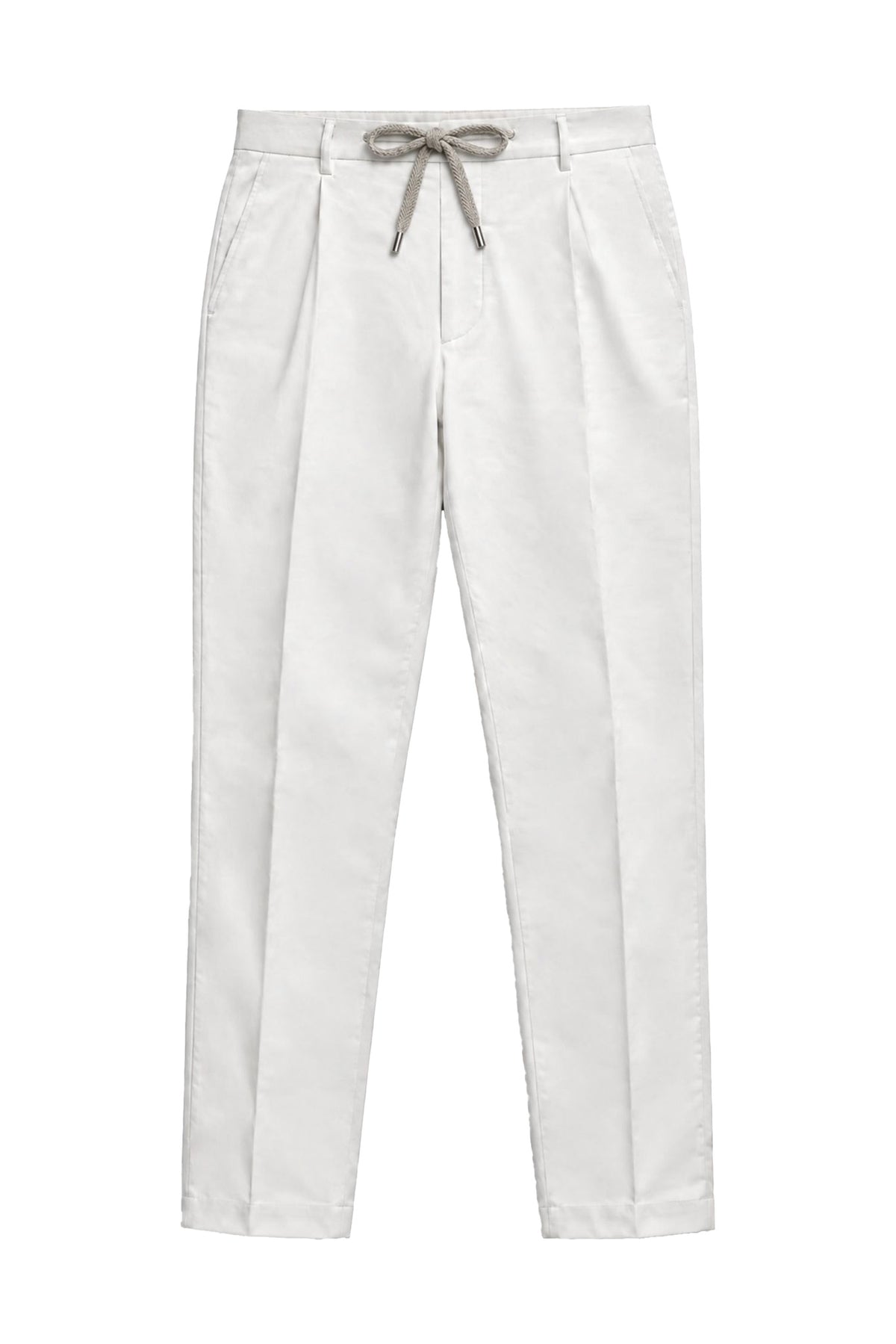 New Alfred 2983 Men's Cotton Single Pleat Tapered Fit Pant