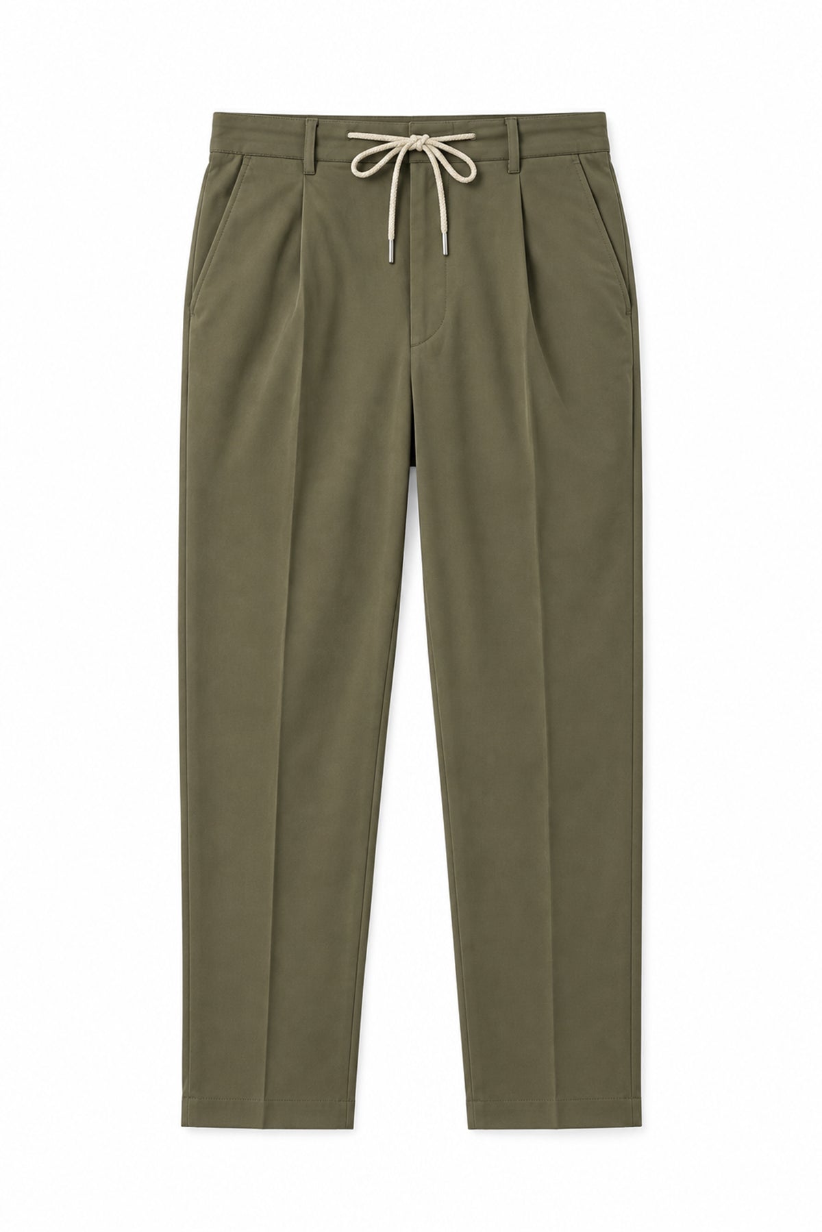 New Alfred 2579 Men's Cotton Single Pleat Tapered Fit Pant