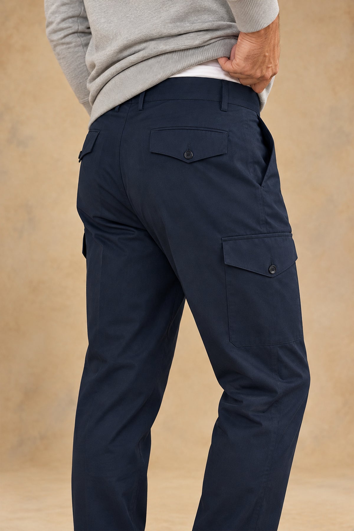 Salvo 11136 Men's Cotton Single Pleat Tapered Cargo Pant