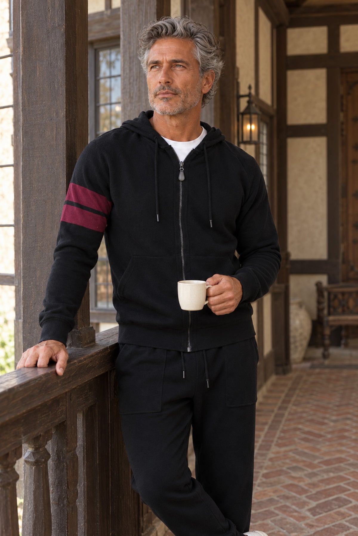 Zuma Men's Cashmere Zip Hoodie