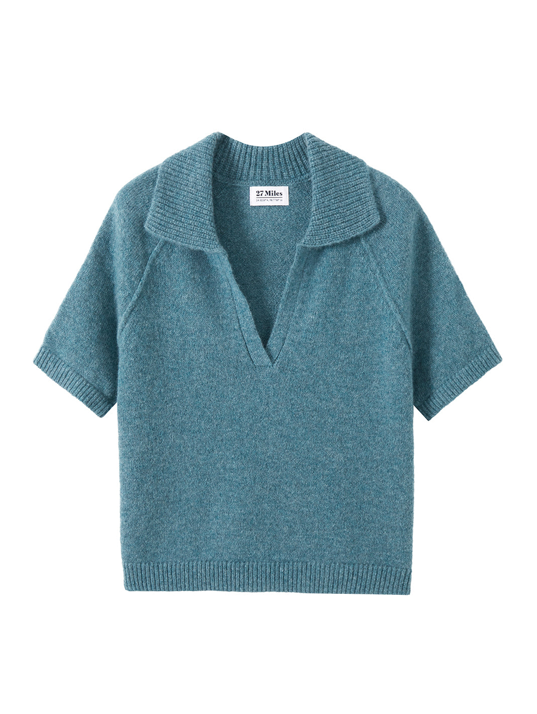 Jordana Cashmere Short Sleeve Polo