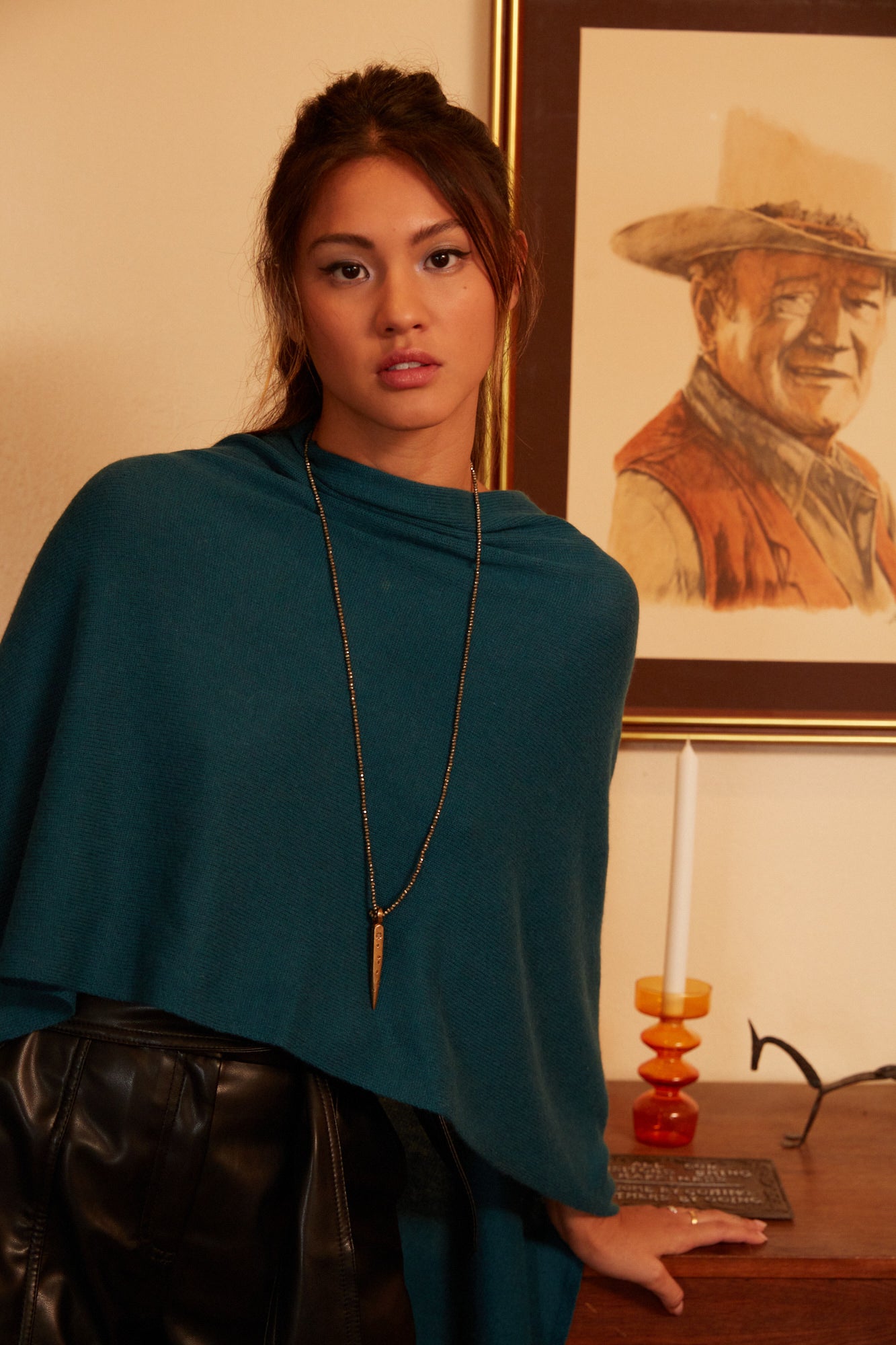 Cashmere Travel Poncho Wrap