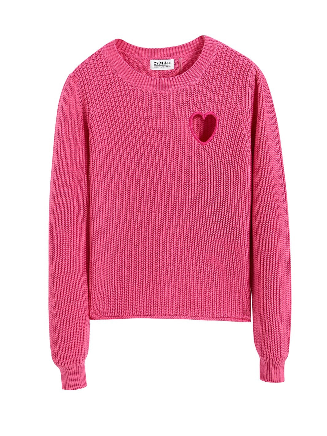 Valentine Cotton Cut Out Heart Sweater