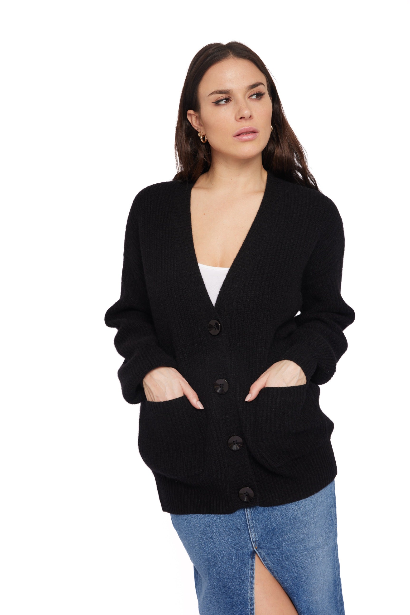 Kamira Cashmere Oversized Cardigan