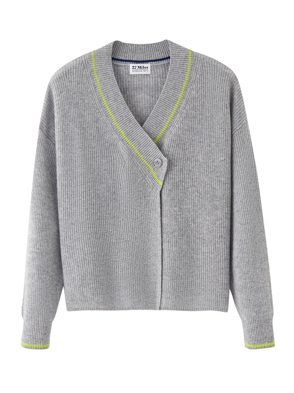 Keeley Asymmetrical Cashmere Cardigan