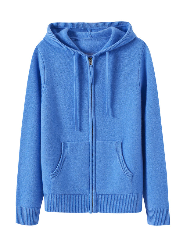 Elora Cashmere Zip Hoodie