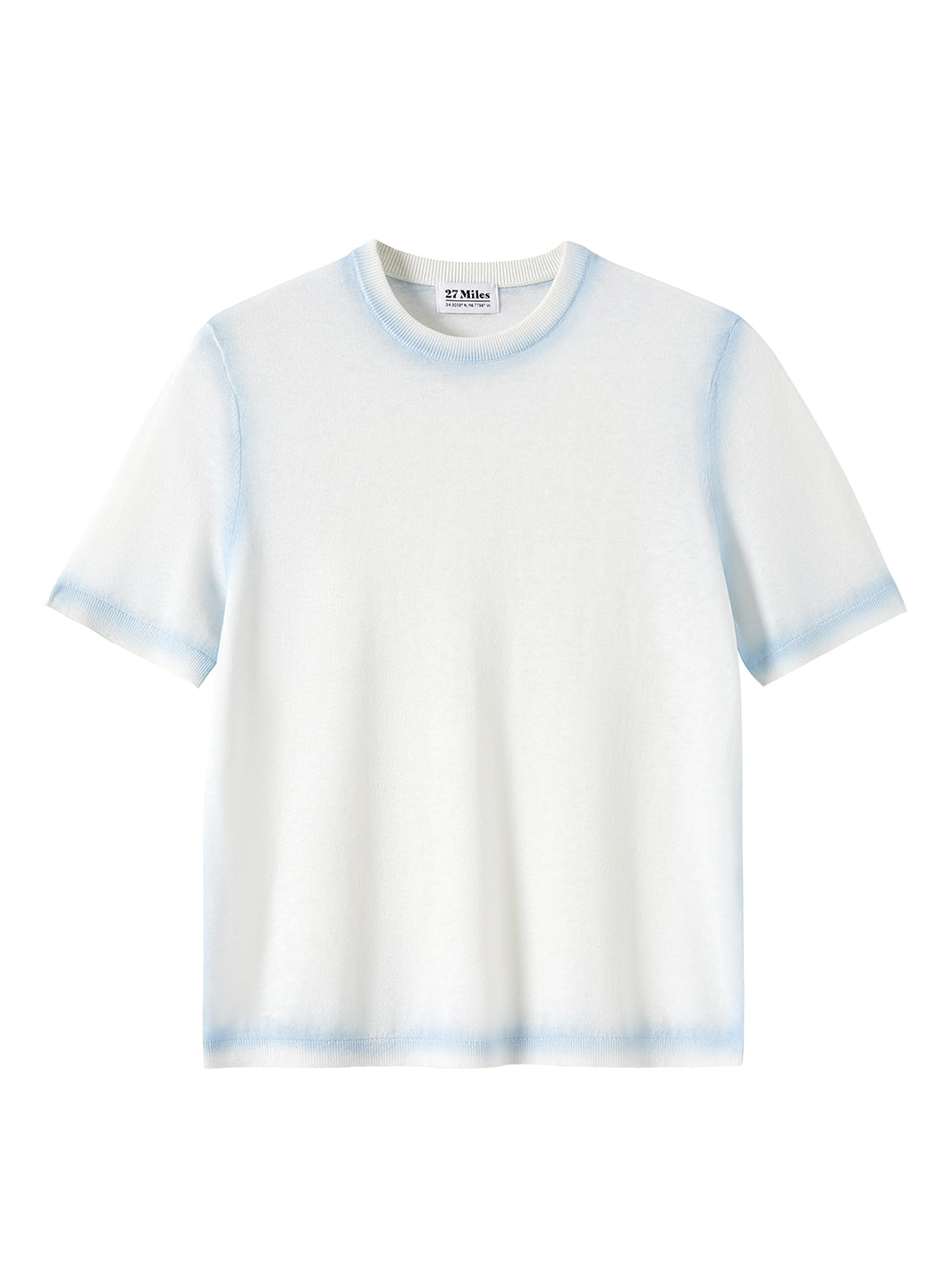 Kasey Women's T Shirt with Spray Painted Trim