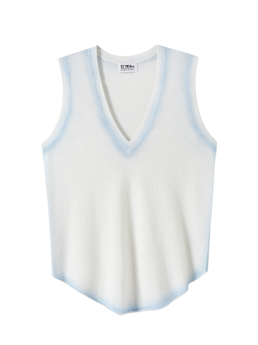 Leslie Women's Tank with Spray Painted Trim