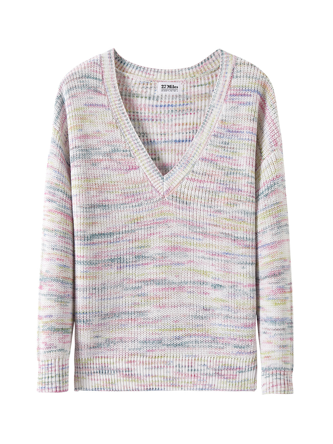 Minnie Multi Color V Neck Sweater