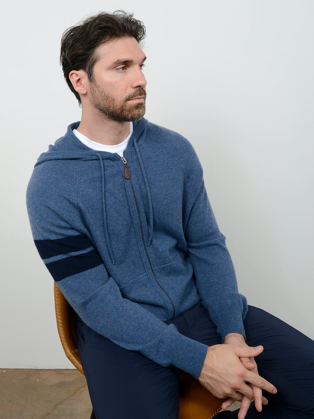 Zuma Men's Cashmere Zip Hoodie