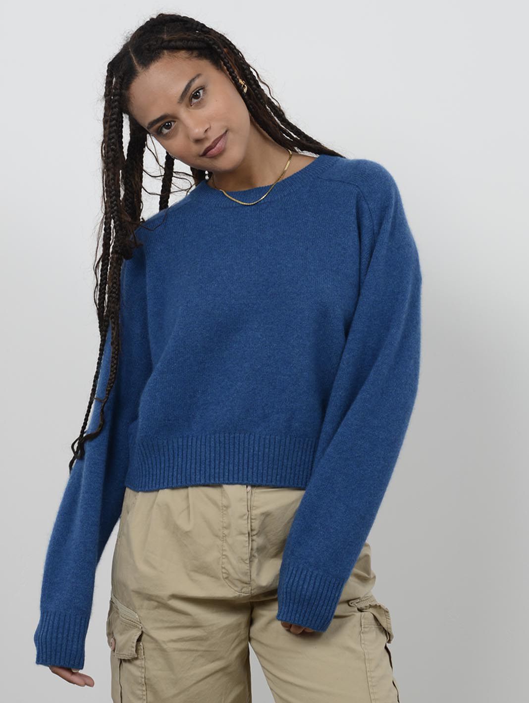 Iliana Cashmere Boxy Crewneck