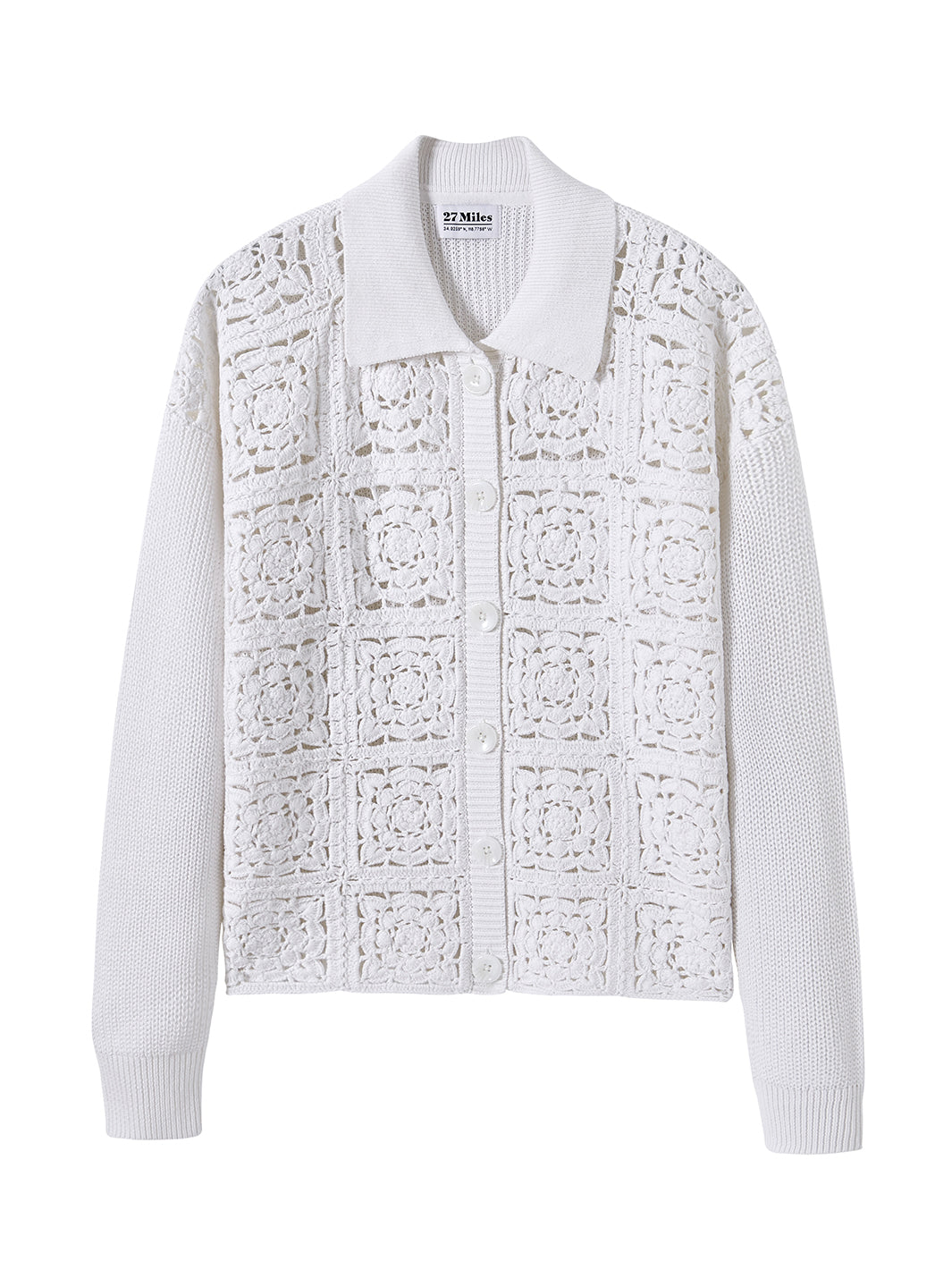 Inaya Women's Cotton Crochet Cardigan