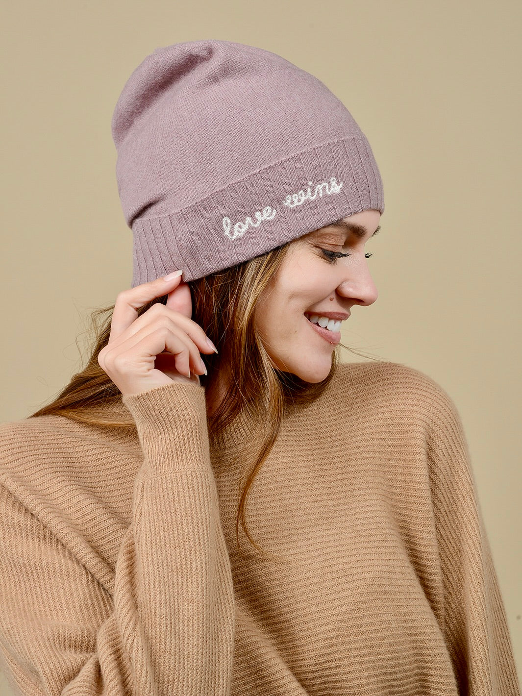 Love Wins Women's Cashmere Beanie