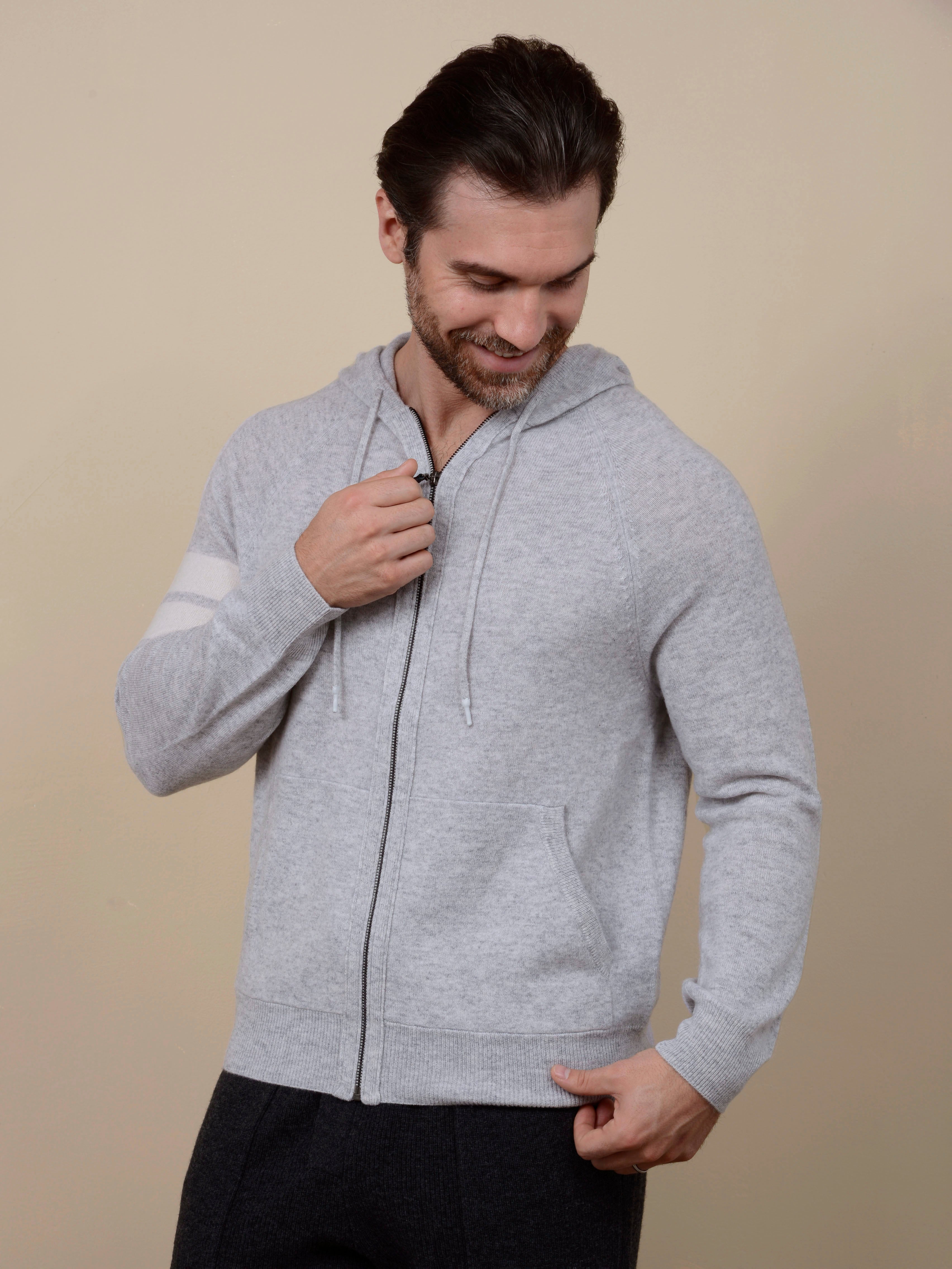 Zuma Men's Cashmere Zip Hoodie