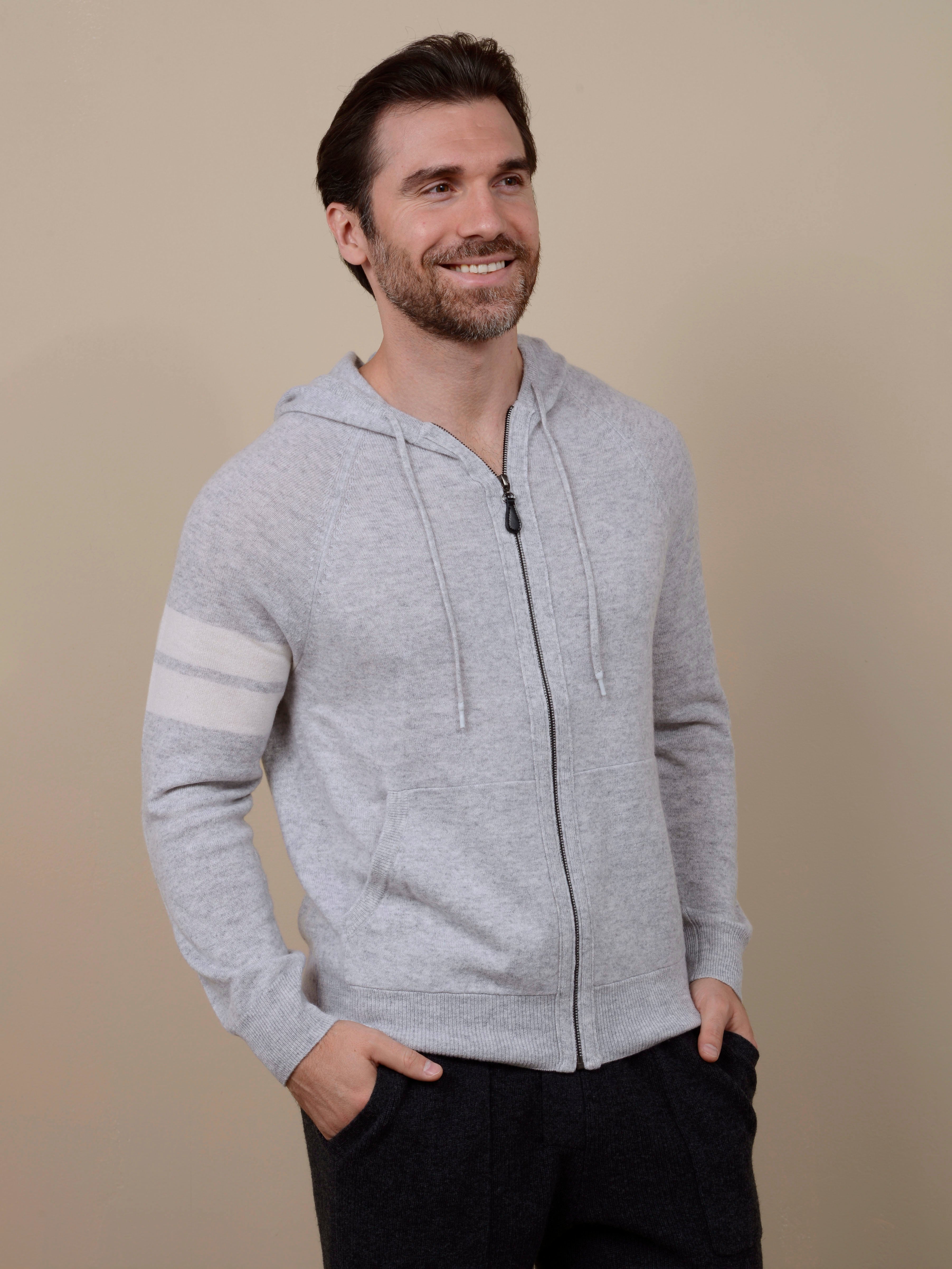 Zuma Men's Cashmere Zip Hoodie