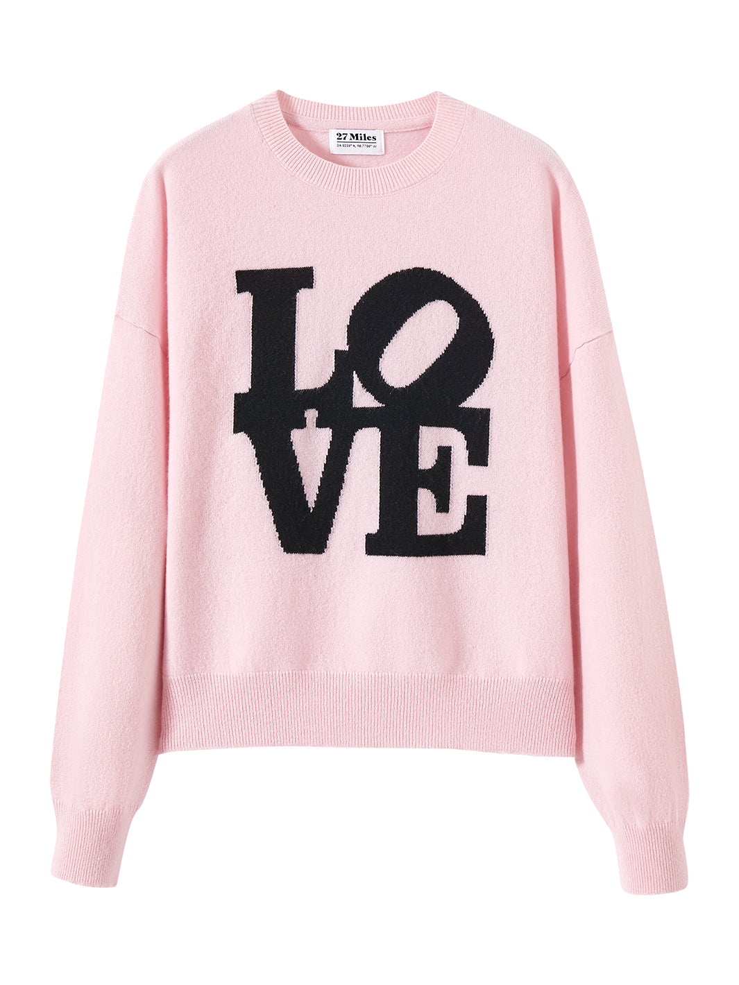 Camryn Love Intarsia Cashmere Pullover