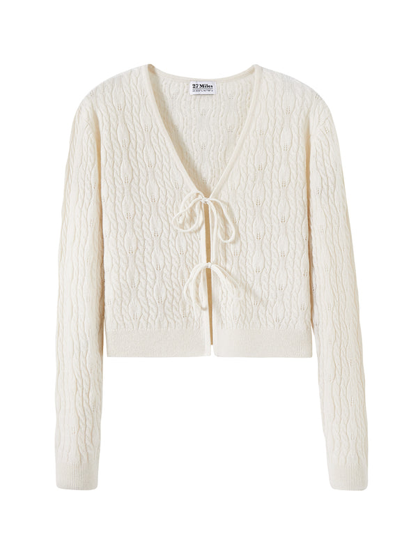 Rosaria Cropped Cashmere Cardigan