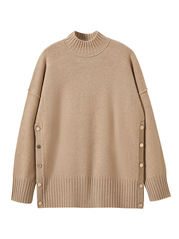 Jaya Oversized Mockneck Cashmere